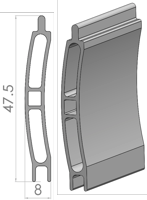dimensioni profilo new solar mini